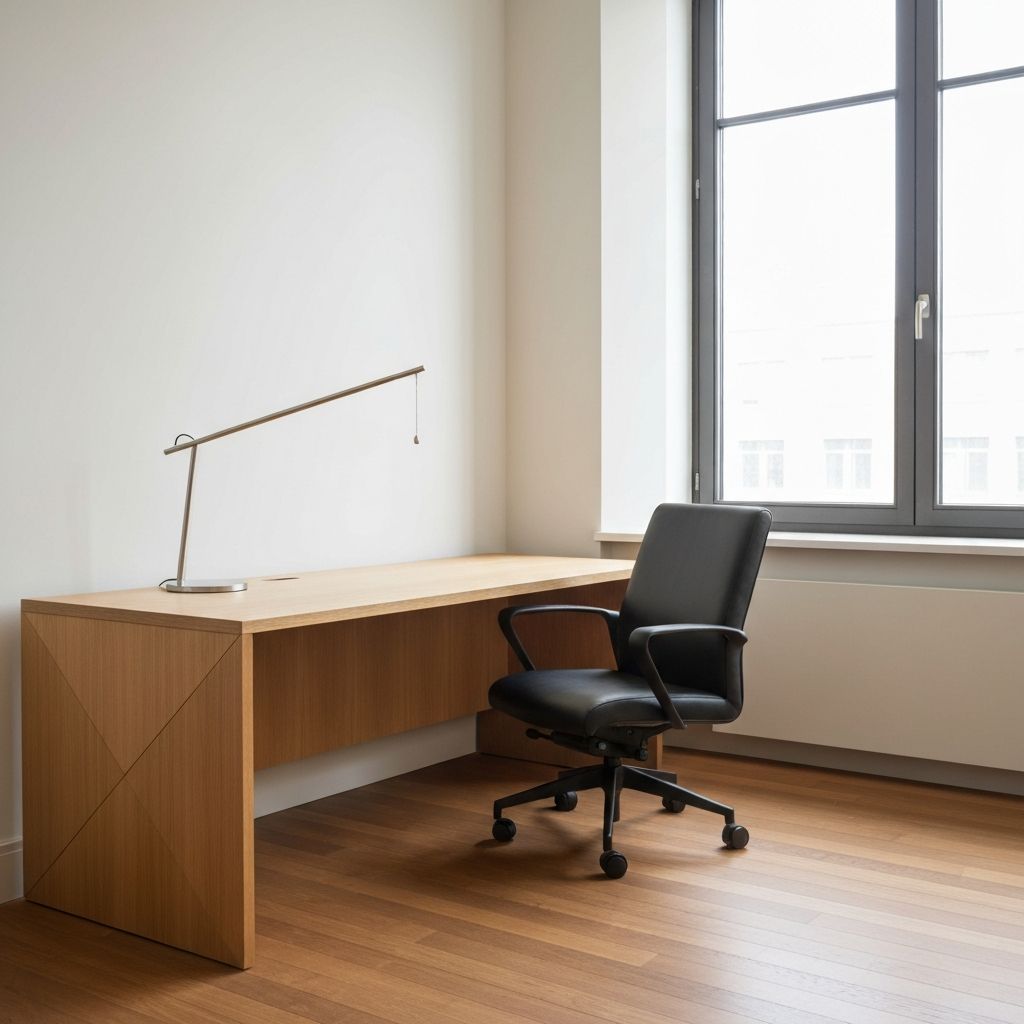 Ruang kerja minimalis untuk riset